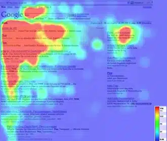 Eyetracking Heatmap - Warum die Google Top 10 nicht reichen